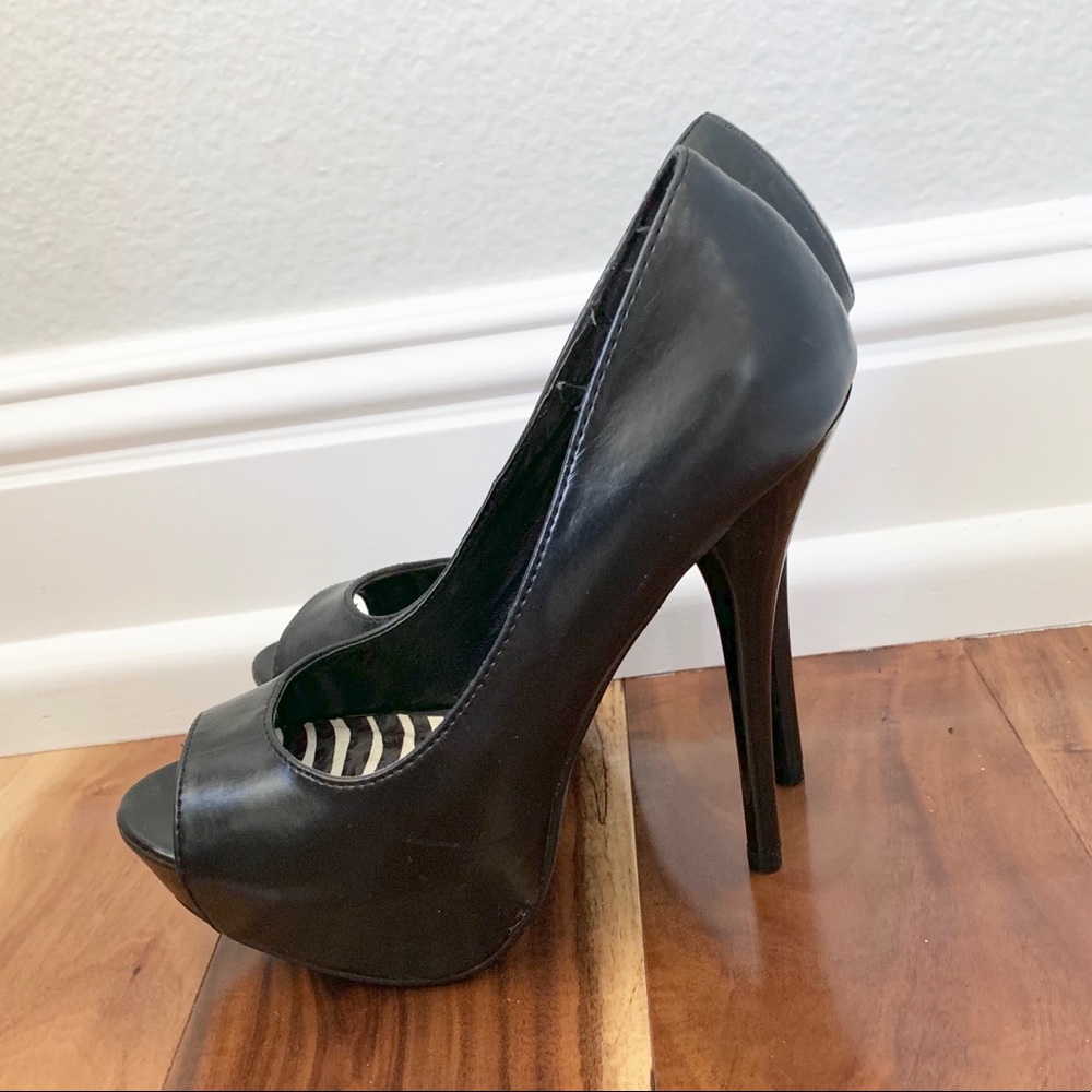 Black stiletto heels, Brand New